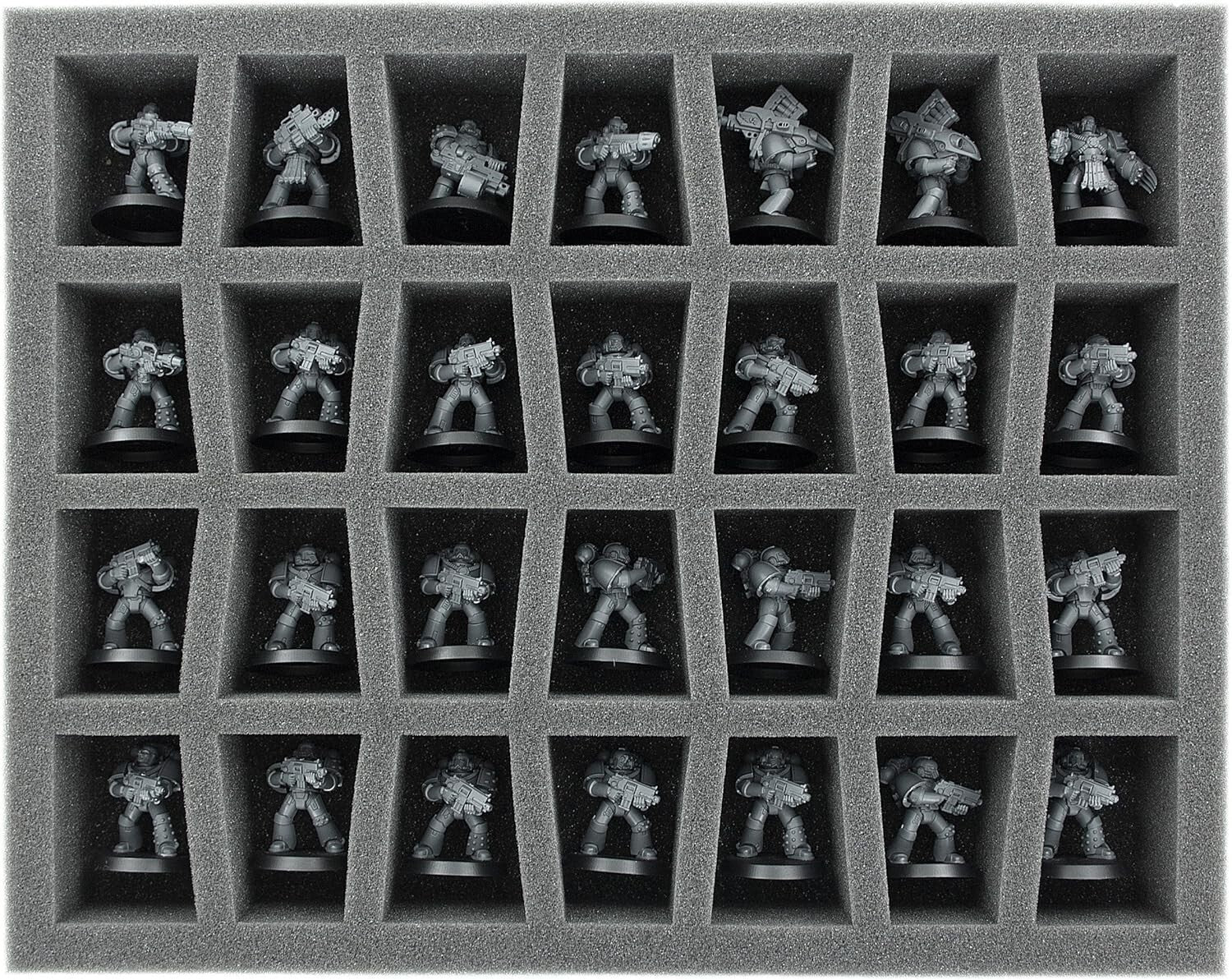 Lightweight Rectangular Storage Box for Large Miniatures - Classic Organization