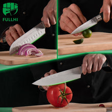 Load image into Gallery viewer, Professional 15-Piece Knife Collection with Magnetic Holder - Unmatched Quality
