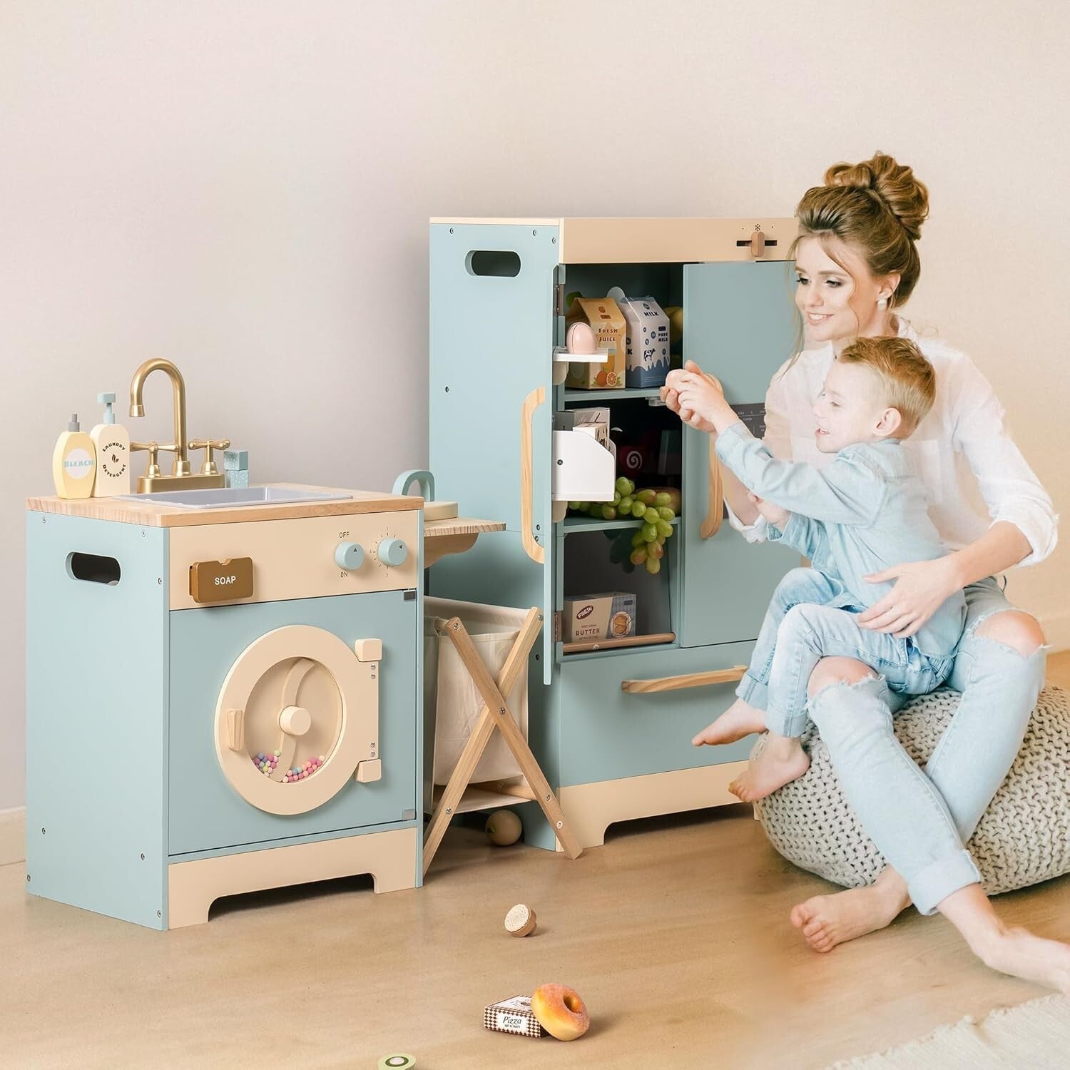 Engaging Kids Kitchen Playset - Oven, Fridge & Washing Machine for Role-Play