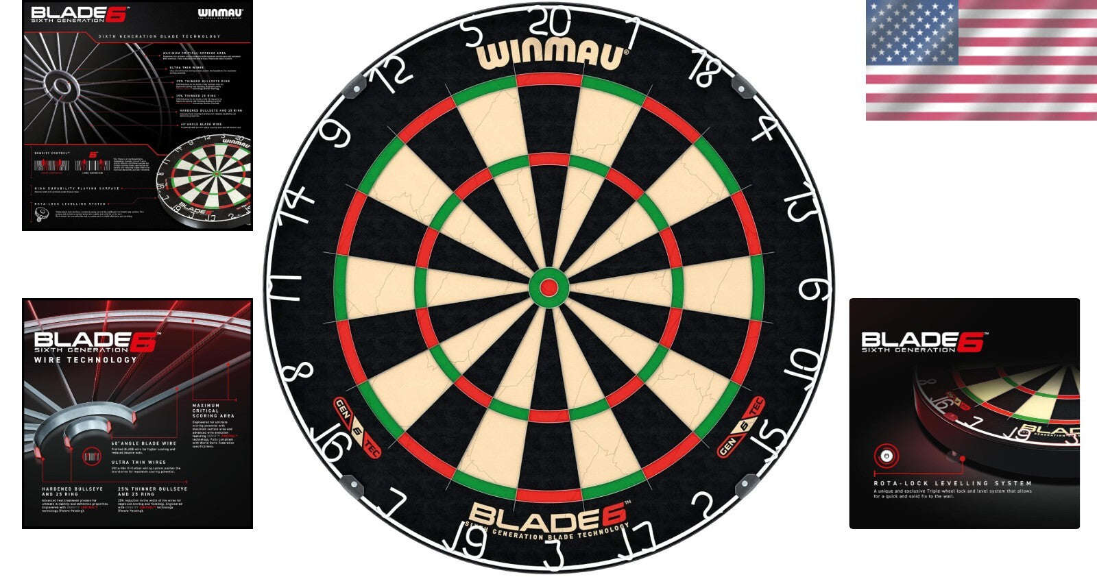 High-Performance Blade 6 Dartboard - Official Specs and Minimal Bounce Outs