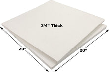 Load image into Gallery viewer, High-Temp Ceramic Fiber Insulation Board 20" x 20" x 3/4" for Boilers &amp; Forges