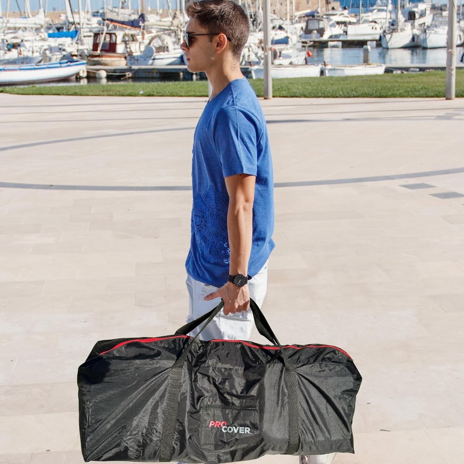 Large Electric Scooter Carrying Bag with Adjustable Backpack - Ideal for Travel