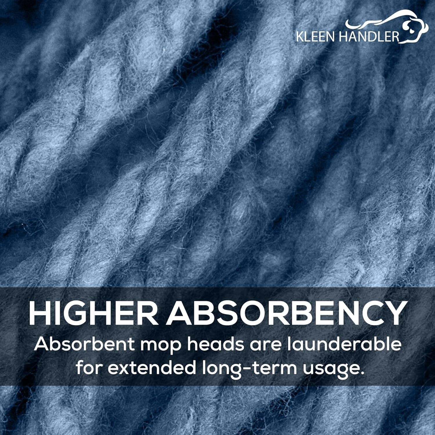 Heavy-Duty Cotton Mop Head Refill Pack of 6 - Ultimate Floor Cleaning Solution