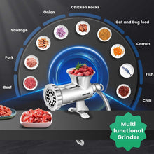 Load image into Gallery viewer, Heavy-Duty Manual Meat Grinder with Dual Sieve Plates - Versatile Kitchen Tool