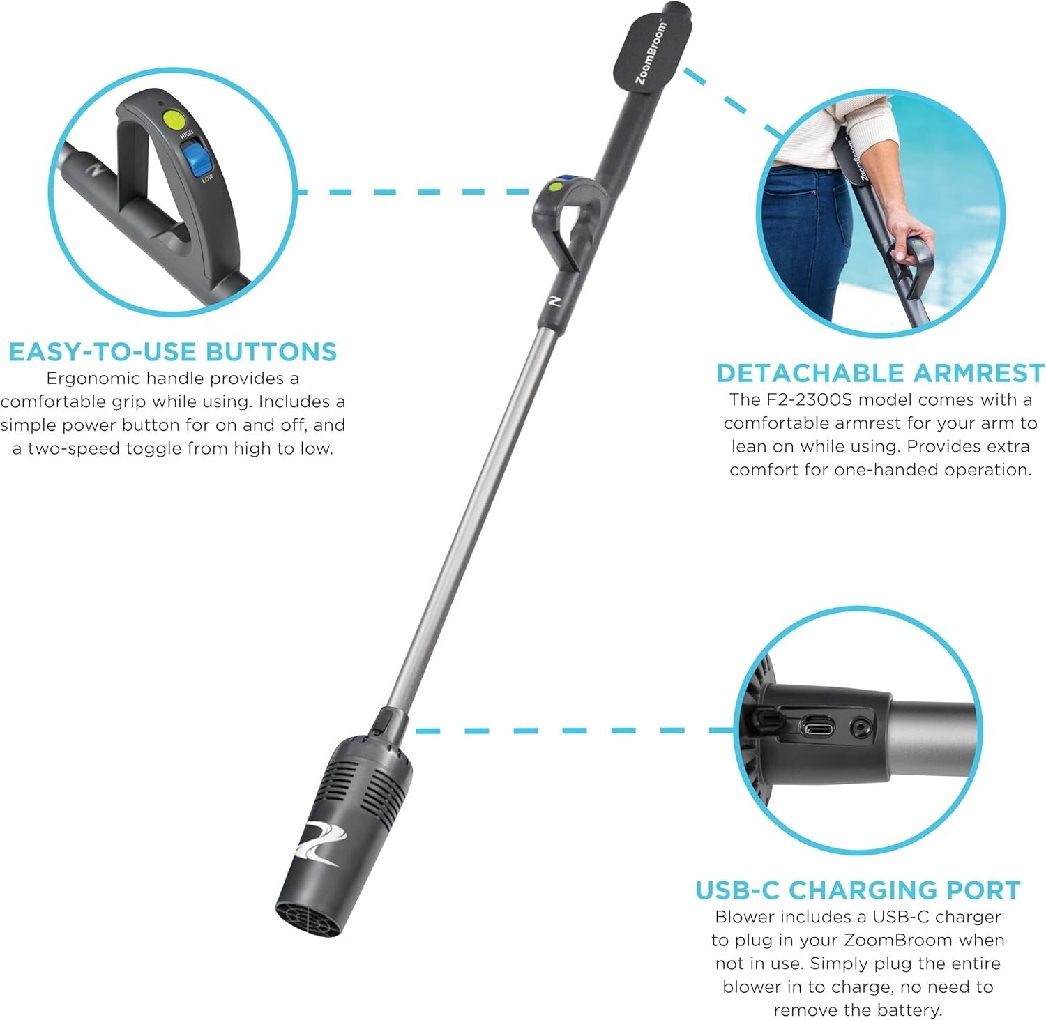 Compact Handheld Air Broom: Rechargeable, Lightweight, Perfect for All Surfaces