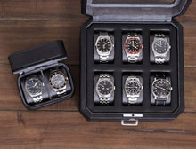 Load image into Gallery viewer, Stylish Watch Storage Gift Set: 6 Slot Leather Box &amp; Travel Case for Men &amp; Women