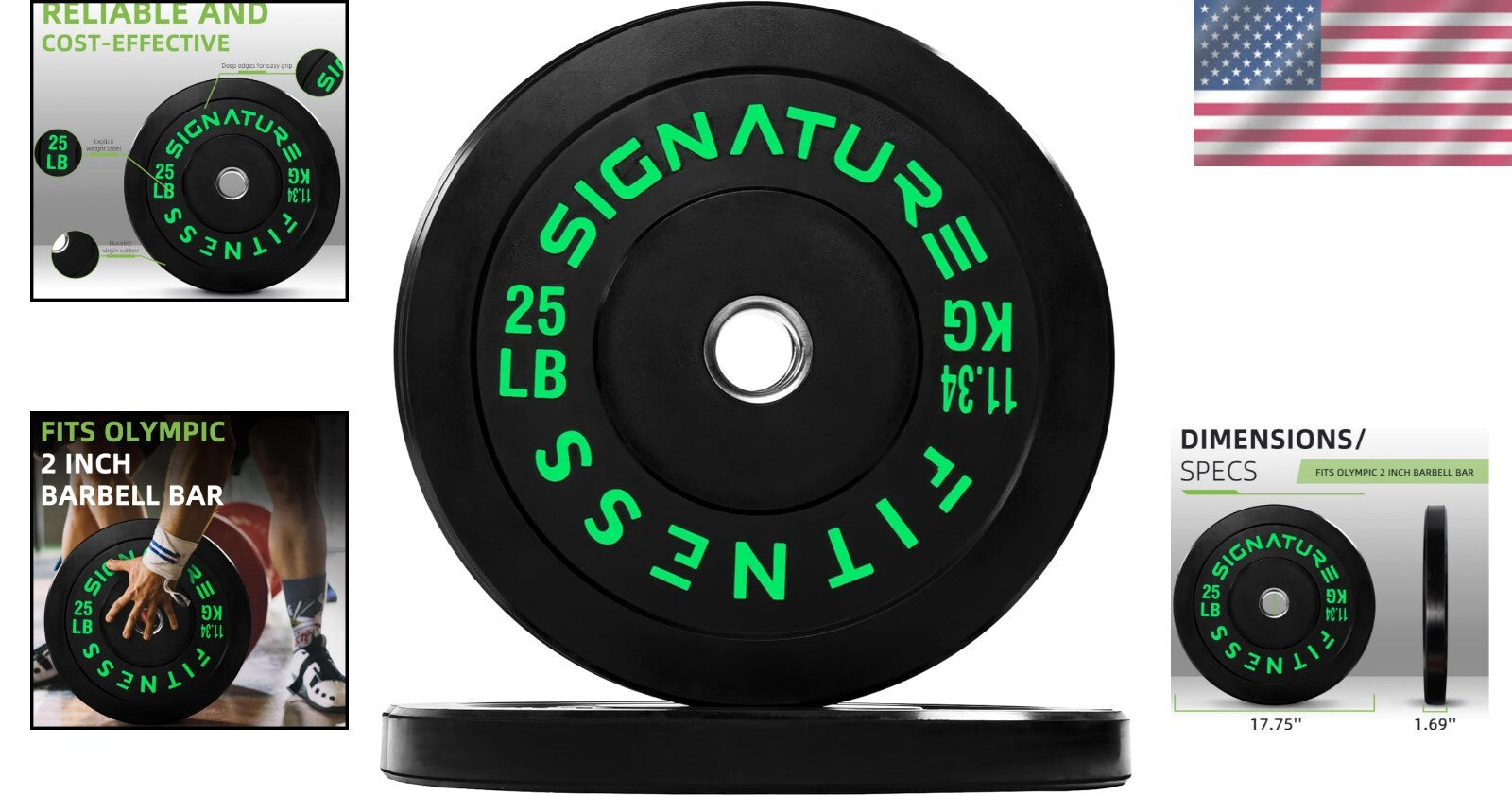 Multi-Weight Olympic Bumper Plates - Ideal for Strength & Endurance Training