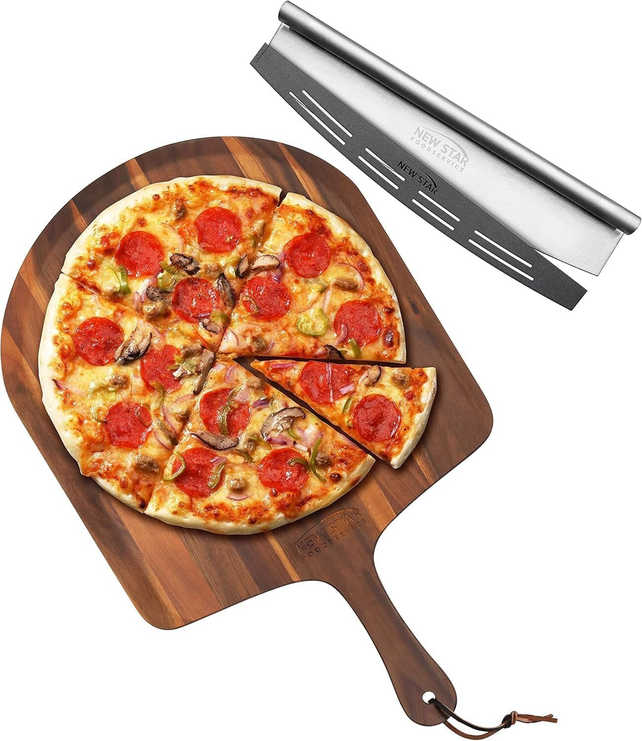 Robust 30-Inch Pizza Cutter and Peel Combo - Ideal for Home and Professionals