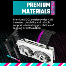 Load image into Gallery viewer, Vertical GPU Card Holder Kit V3 with PCIe 4.0 Riser Cable - ATX/mATX Compatible