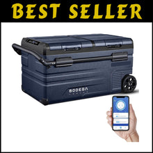 Load image into Gallery viewer, Versatile 80 Quart Car Fridge with App Control - Ideal for Camping and Travel