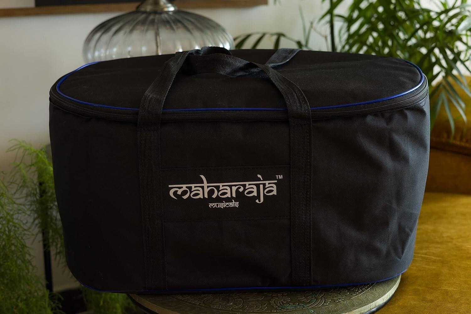 Elegant Black Finish Tabla Set with Brass Bayan, Dayan & Essential Accessories