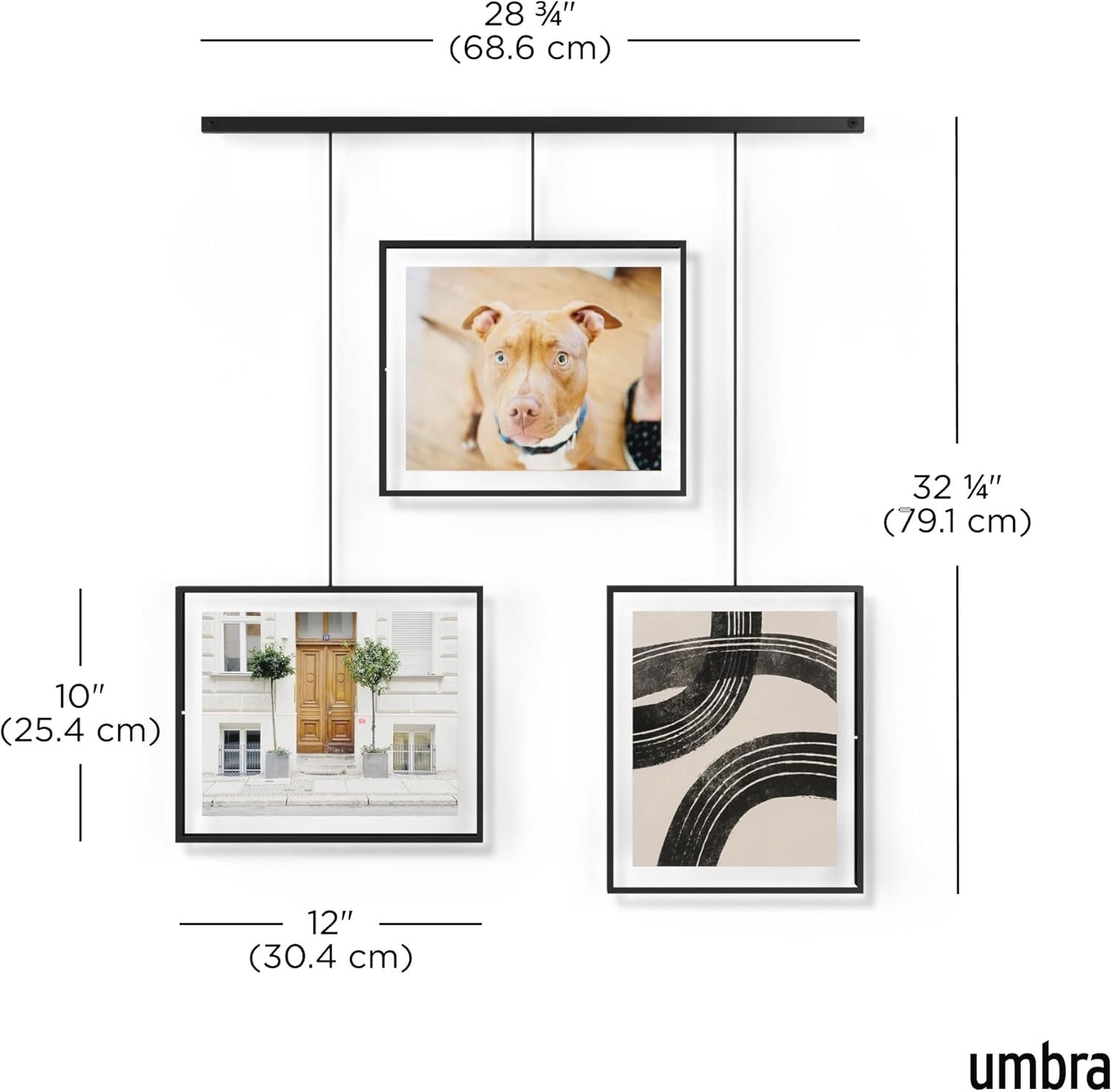 Versatile Wall Frame Set for Multi-Photo Display - Ideal for Living Spaces
