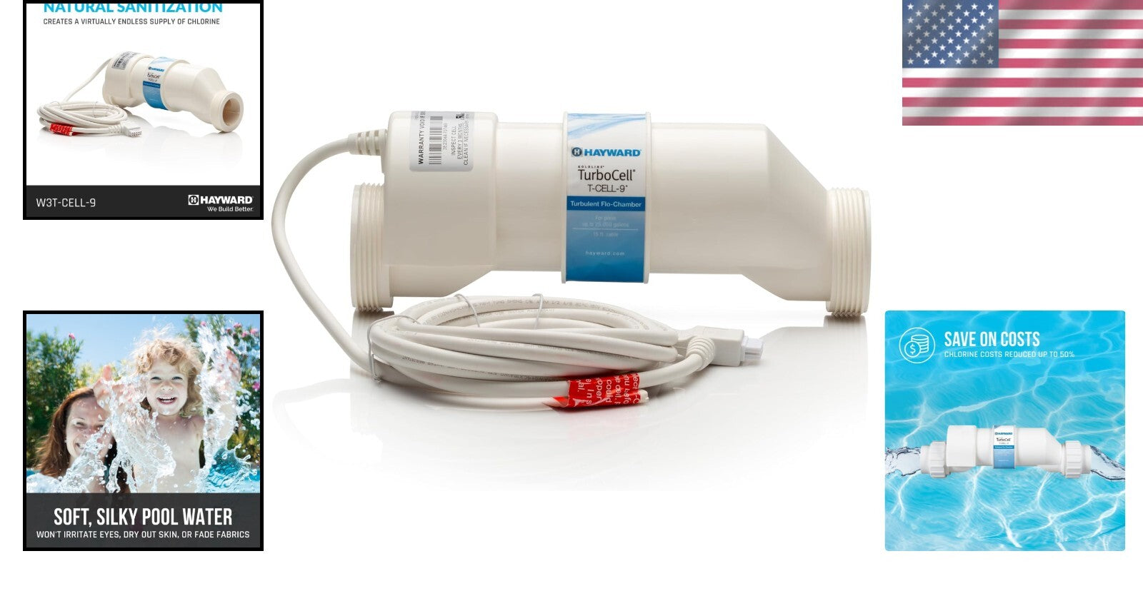 Efficient TurboCell Replacement Salt Cell for In-Ground Pools - 25k Gallons Max