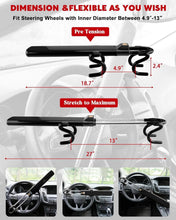 Load image into Gallery viewer, Universal Anti-Theft Steering Wheel Lock - Steel and Plastic Dipped Design