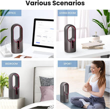 Load image into Gallery viewer, Quiet Bladeless Office Fan - Compact Design with Touch Control for Home &amp; Desk