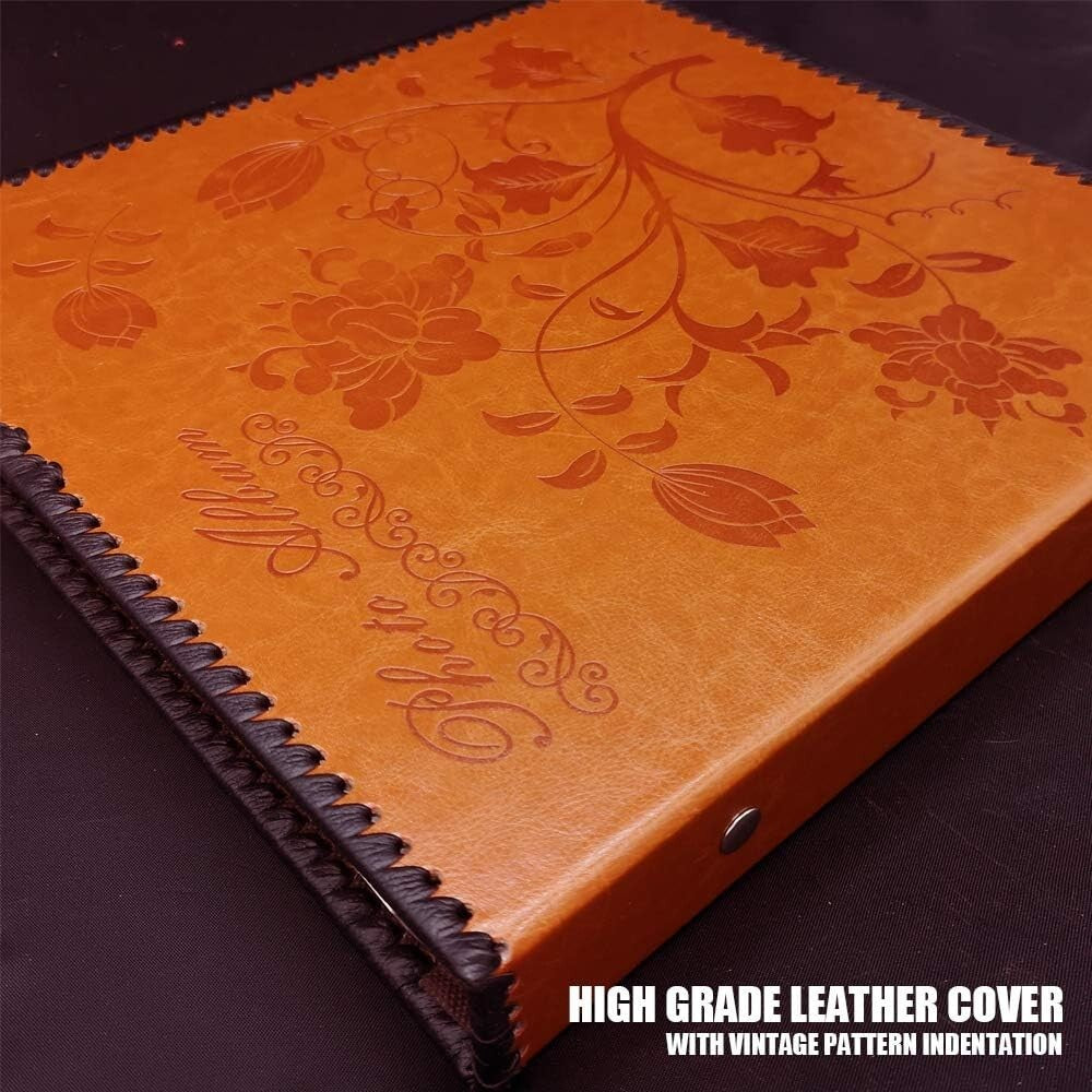 Handcrafted Leather Photo Album with Magnetic Pages – Perfect Gift for Memories