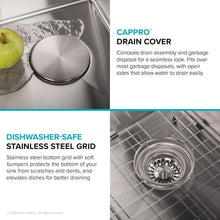 Load image into Gallery viewer, Durable 22-Inch Stainless Steel Laundry Sink with Premium Bottom Grid Included
