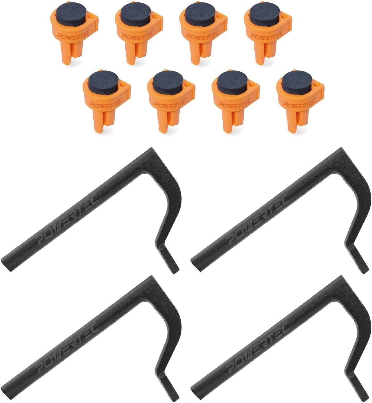 Complete 4PC Holdfast & 8PC Bench Dogs - Essential Woodworking Accessories