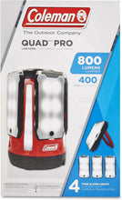 Load image into Gallery viewer, Versatile 4 Panel LED Camping Lantern with Rechargeable Batteries &amp; Flashlight