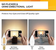 Load image into Gallery viewer, Energy-Efficient 4W E12 LED Bulbs - 450 Lumens, 40W Equivalent, Set of 24