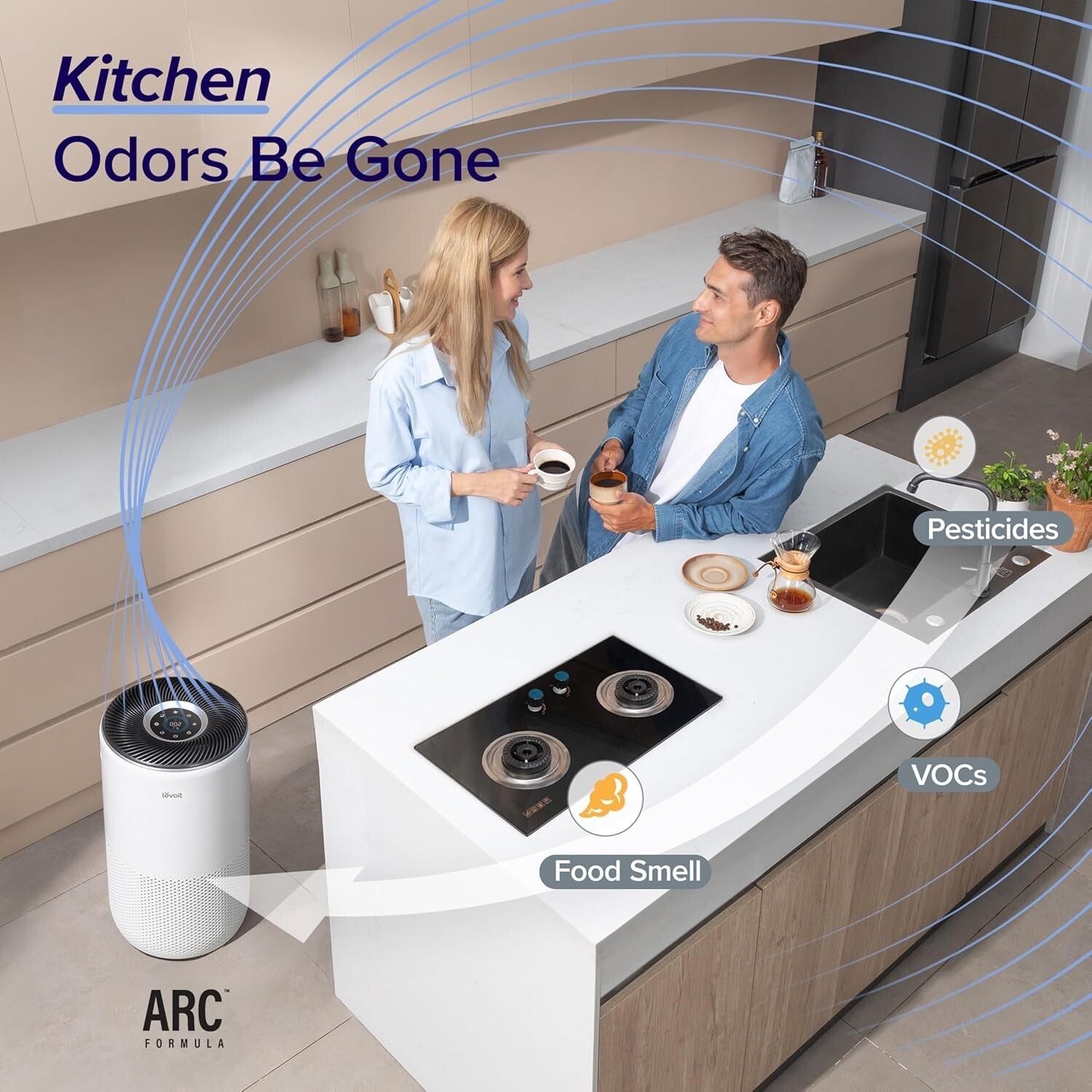 Energy Star Certified HEPA Air Purifier Up to 1733 Ft² - Silent with Sleep Mode