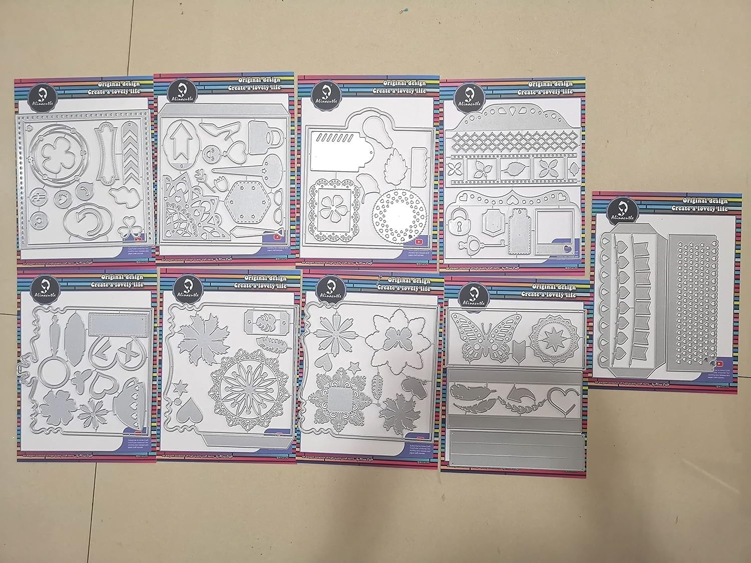 Art Deco Mini Album Die-Cuts 15x15CM - Perfect for Scrapbooking & DIY Cards