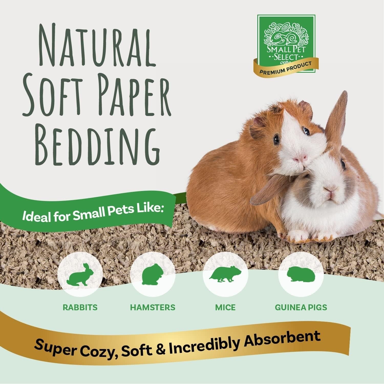 Pet-Approved Jumbo Natural Paper Bedding (356L - 2-Pack) for Ultimate Comfort