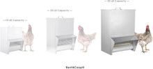 Load image into Gallery viewer, Durable Metallic Poultry Feeder: 50LB Capacity - Ideal for Grit and Oyster Shell