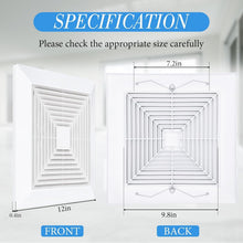 Load image into Gallery viewer, Durable 8-Pc Bathroom Exhaust Fan Covers - Stylish 12x12'' Grille Replacement