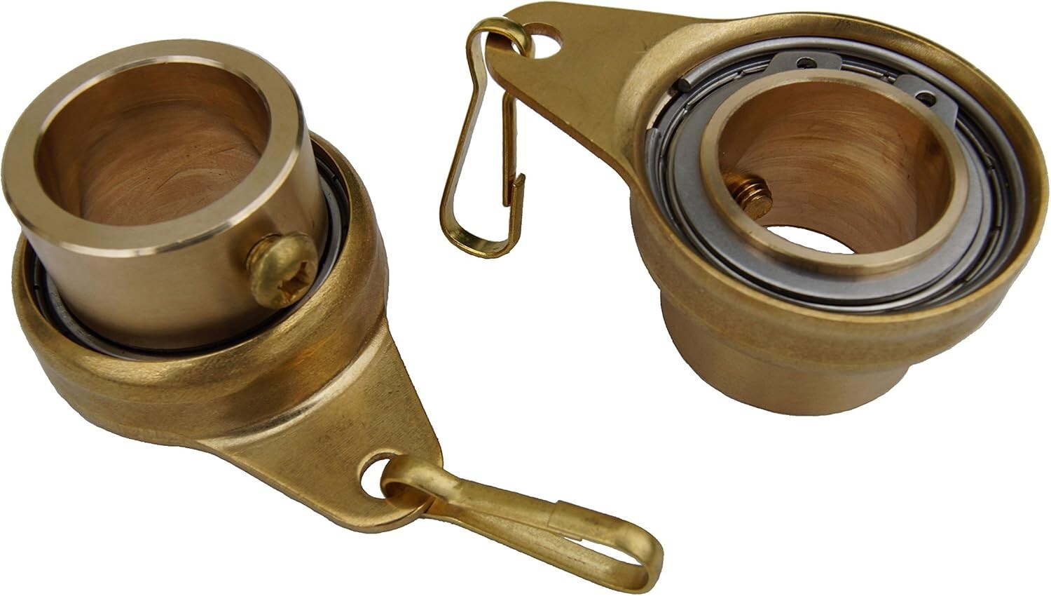 Durable 1" Brass Rotating Flagpole Rings – Tangle-Free with Lifetime Warranty