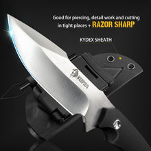 Load image into Gallery viewer, Survival Knife with Fire Starter &amp; Kydex Sheath - 9.25" Full Tang Adventure Tool