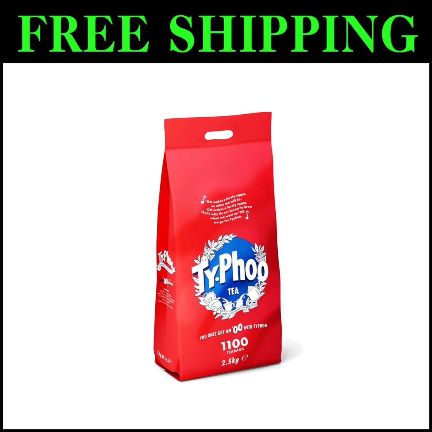 1100 One Cup Black Tea Bags – Strong Flavor for Perfect British Brews