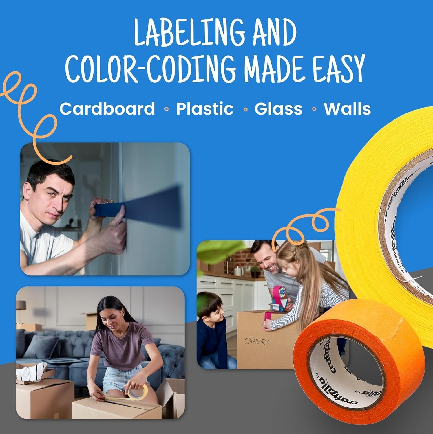 180 Yards of Rainbow Duct Tape - 12 Pack - Perfect for Fun Crafts & School