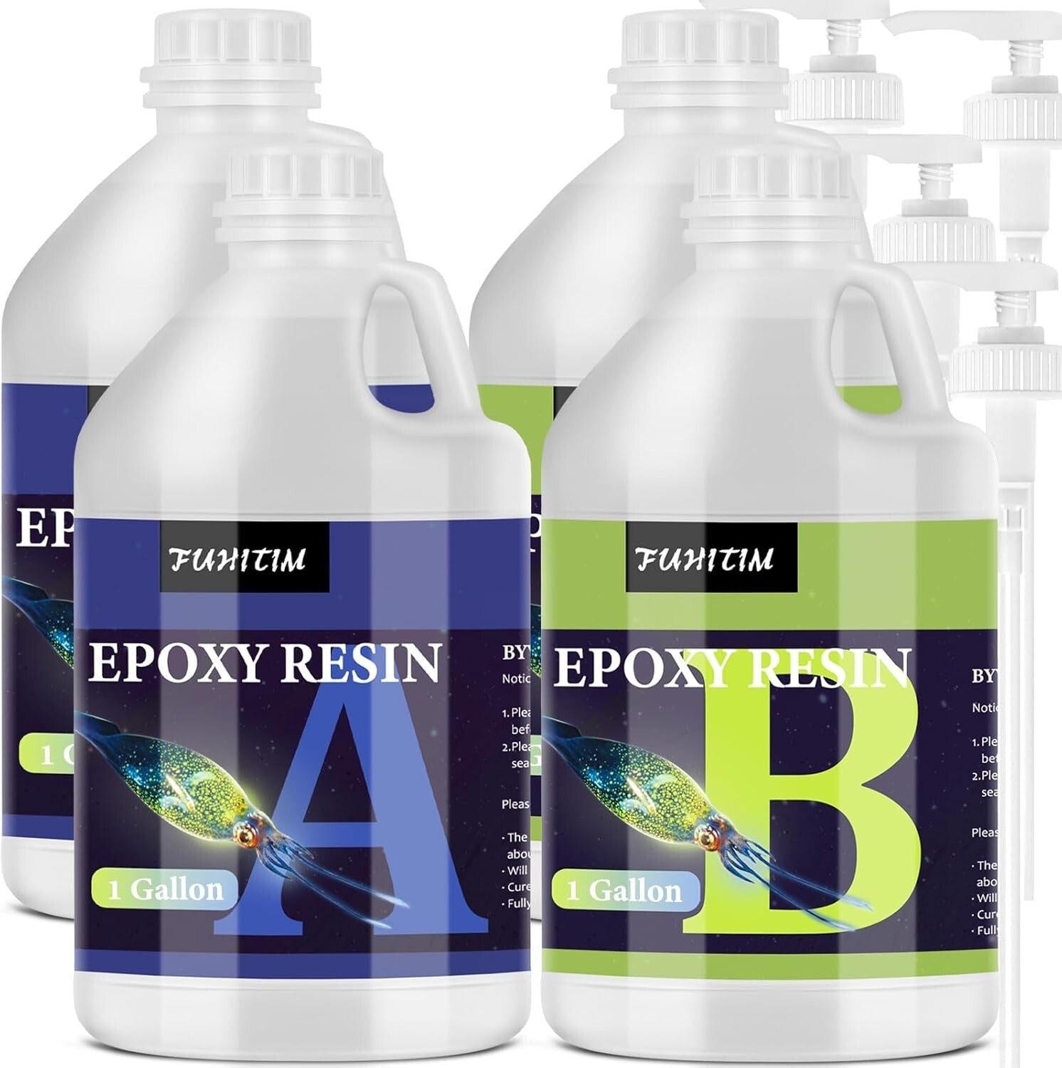 Easy Mix 4 Gallon Crystal Clear Epoxy Resin - Ideal for Jewelry, Coasters & More