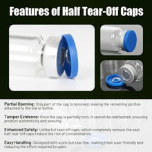 Load image into Gallery viewer, Borosilicate 20ml Clear Glass Headspace Vials with Rubber Stoppers - 100 Sets