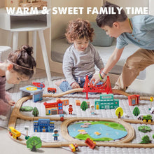 Load image into Gallery viewer, Engaging 110-Piece Train Set for Toddlers: Safe &amp; Compatible with All Brands