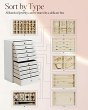 Load image into Gallery viewer, Elegant 10-Drawer Jewelry Box - Organized Storage for Rings, Necklaces &amp; More