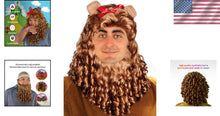 Load image into Gallery viewer, Professional Cowardly Lion Costume Wig - Adjustable Mane &amp; Beard for Age Groups