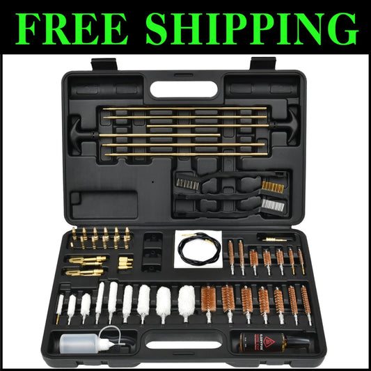 Elite Gun Cleaning Kit: Portable Brass Rods & Essential Accessories for All Guns