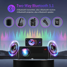 Load image into Gallery viewer, Full HD Projector with 5G WiFi &amp; 100" Screen - Perfect for Home Theater &amp; Gaming
