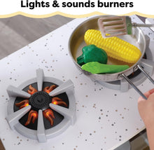 Load image into Gallery viewer, Ultimate Interactive Corner Kitchen Set with Fabric Curtains &amp; Play Phone