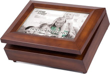 Load image into Gallery viewer, 4x6 Woodgrain Musical Photo Frame Jewel Box - Plays 'You Are My Sunshine' Tune