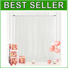 Load image into Gallery viewer, Elegant 8x8 Ft White Sequin Background - Ideal for Birthday &amp; Wedding Decor