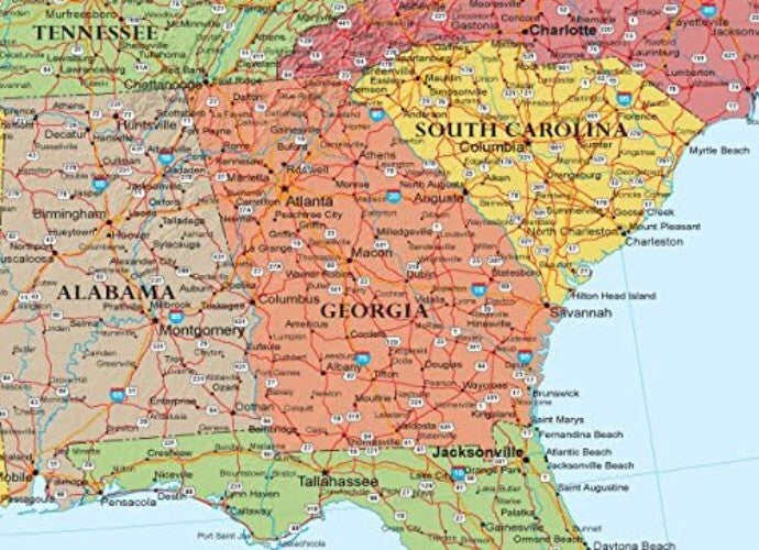 Extra Large 48x78 USA Wall Map - Ideal for Learning & Reference