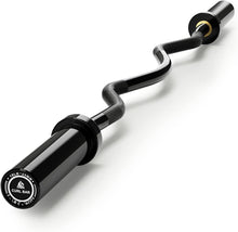 Load image into Gallery viewer, Comfortable Curve EZ Curl Bar: 4ft/4.9ft/6ft - Perfect for Curls, Squats &amp; More