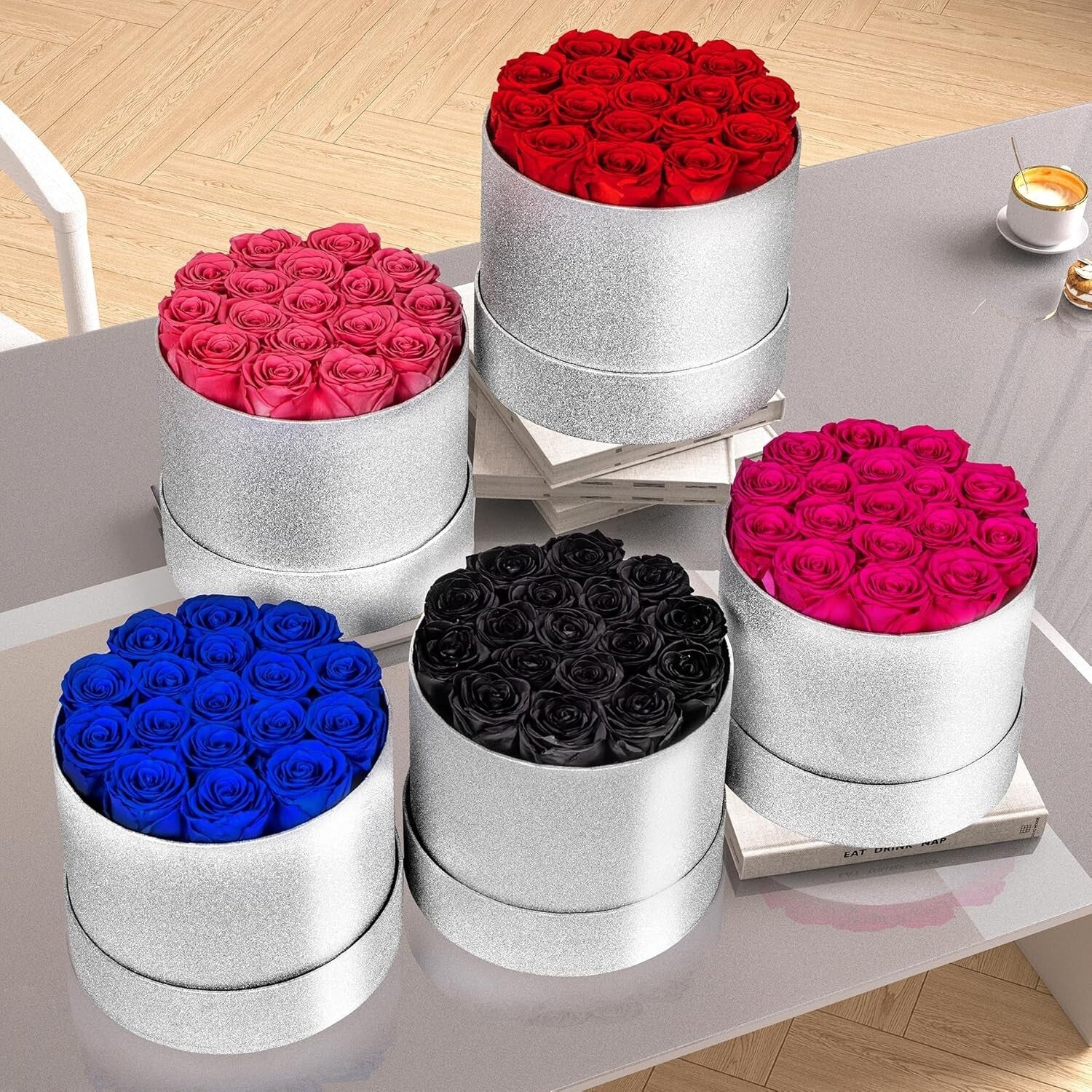 Elegant 17 Handmade Preserved Roses - Perfect Gift for Birthdays & Anniversaries