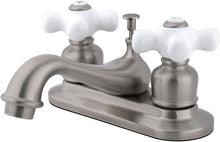 Load image into Gallery viewer, Elegant Centerset Lavatory Faucet in Brushed Nickel - Dual Handle Design