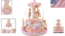 Load image into Gallery viewer, Enchanting Snow Globe Music Box: 'You Are My Sunshine' with Multi-Color Lights