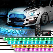 Load image into Gallery viewer, Aura 4PCS Multi-Color LED Strip Lights with Remote for Cars &amp; SUVs - Waterproof