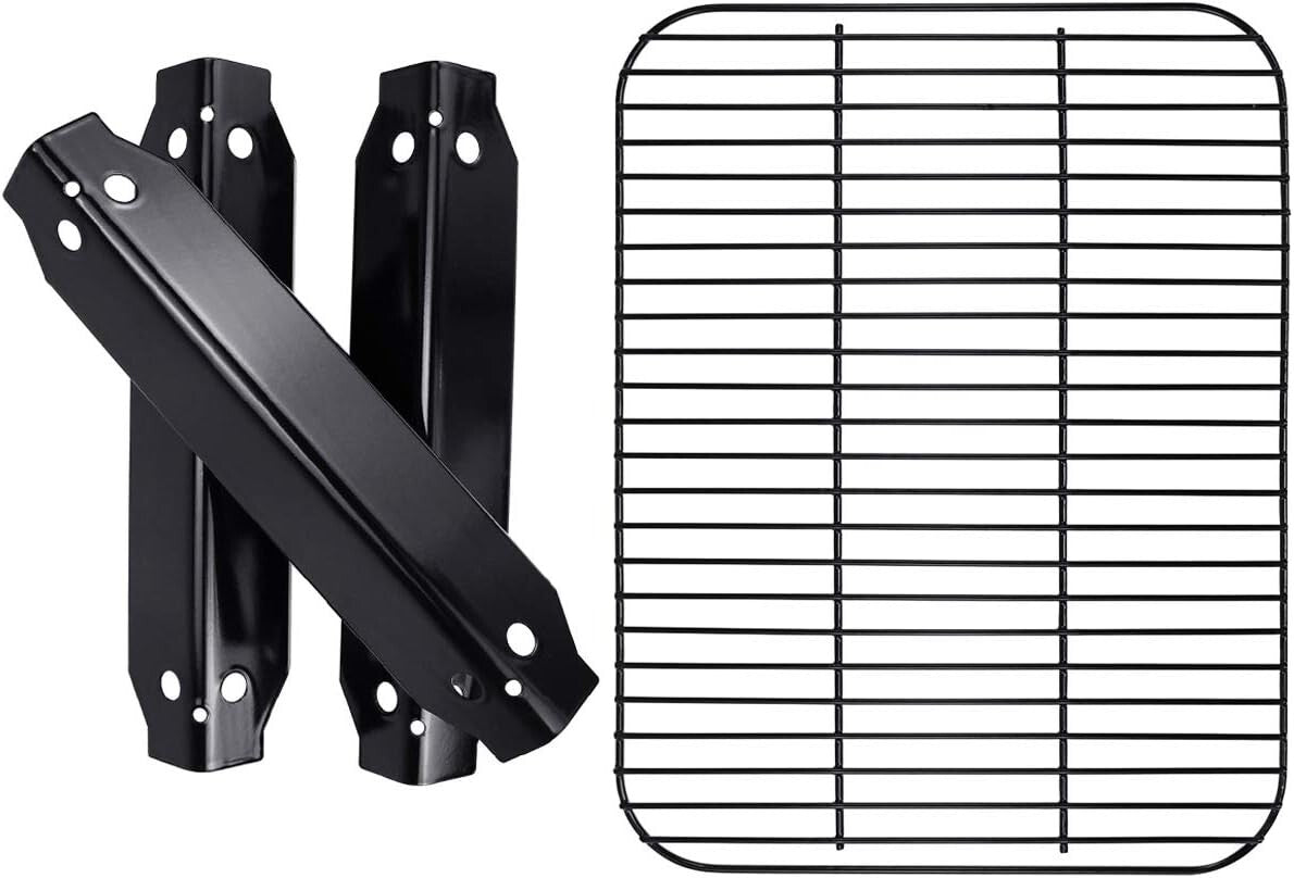 Grill Parts Replacement for Dyna-Glo 3 Burner: Heat Shields & Cooking Grate Set